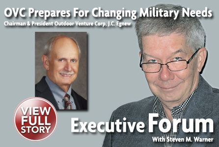 OVC Chairman and President J.C. Egnew discusses his company's position as a military shelter supplier and the potential impact of planned military spending cuts.